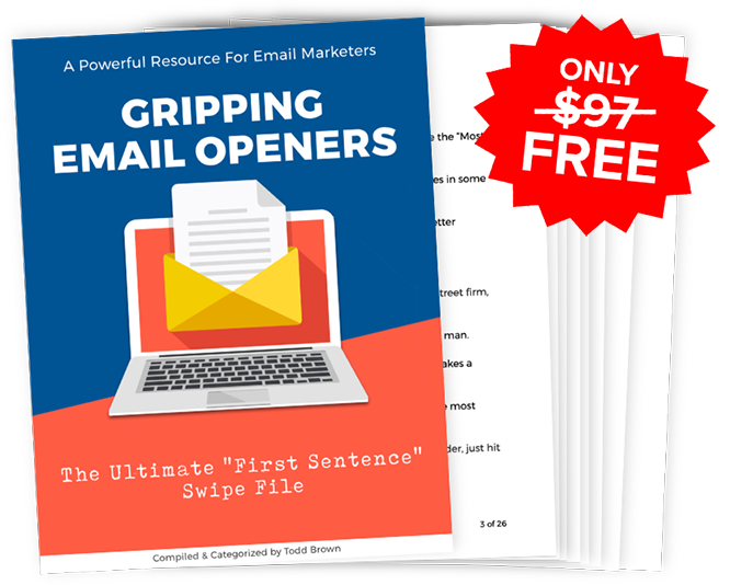 Grab 26Pages Of My "Gripping Email Openers"